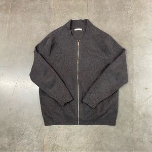 MNG Man Grey Zip Up Knit Sweater Men’s XL